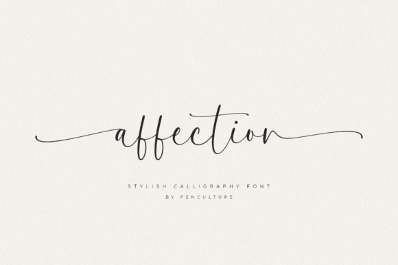 Affection: A Script Font for Real-World Design