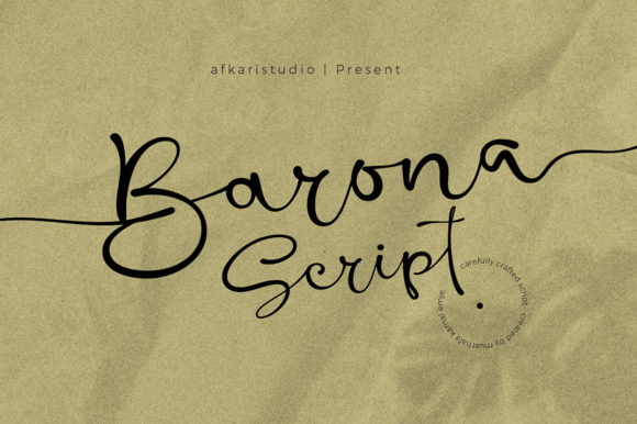 Barona Script: Elegant Handwritten Font