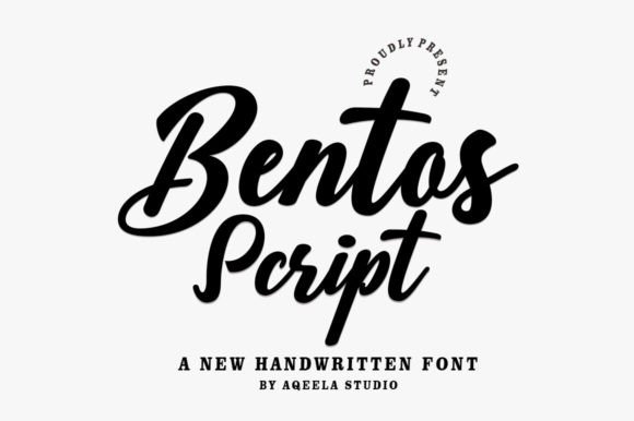 Bentos Script: A Handwritten Font for Creative Projects