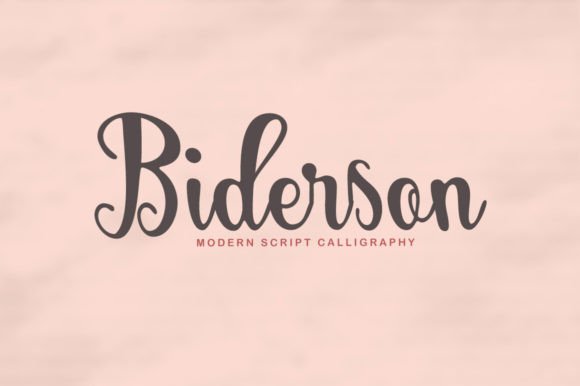 Biderson Script: A Premium Typeface for Modern Branding