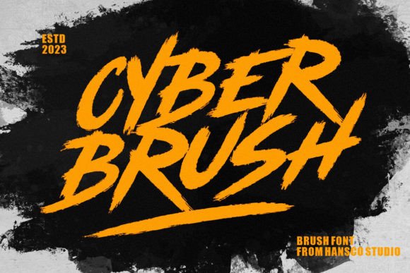 Cyber Brush: A Bold Font for Business Branding