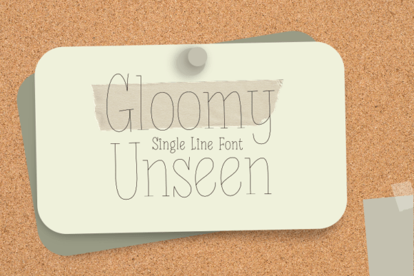 Gloomy Unseen: A Font for Polished Branding