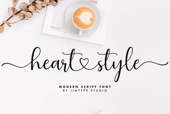 Heart Style Font: Elegant Script for Editorial Design