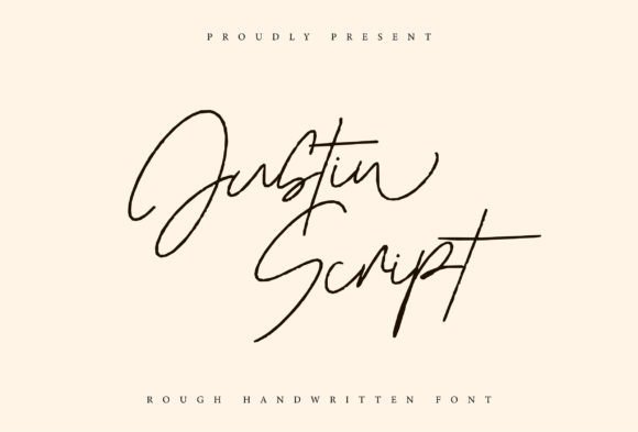 Justin Script: A Font for Romantic Campaigns