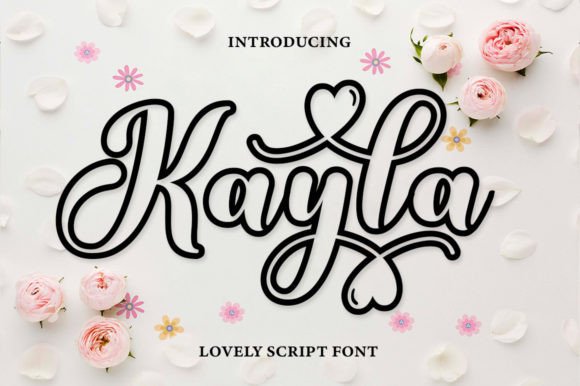 Kayla Outline Font Review