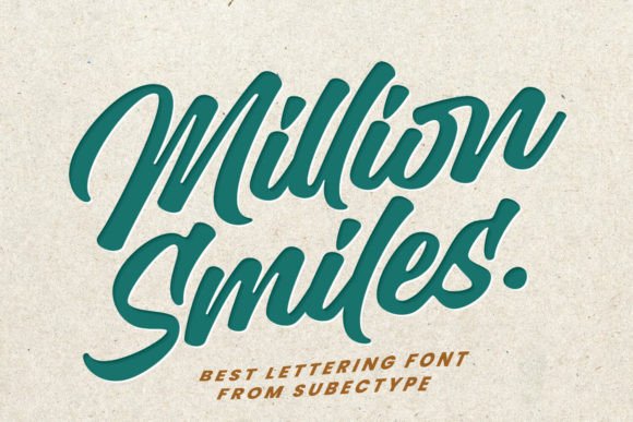 Million Smiles: A Font for Warmth and Personality