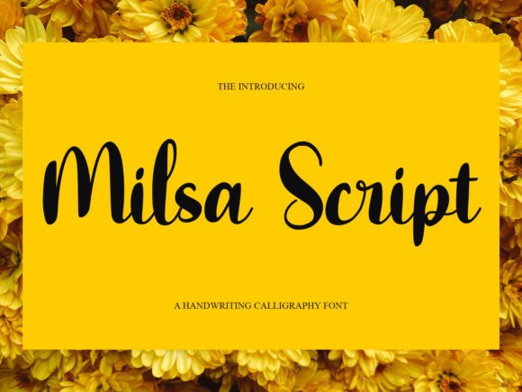 Milsa Script: Elegant Handwriting Font