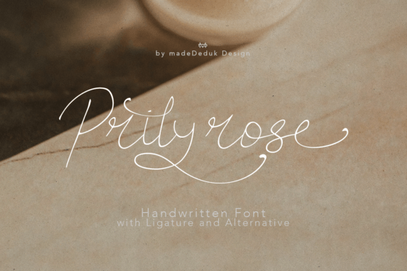Prilyrose Script: A Handwritten Typeface for Editorial Elegance