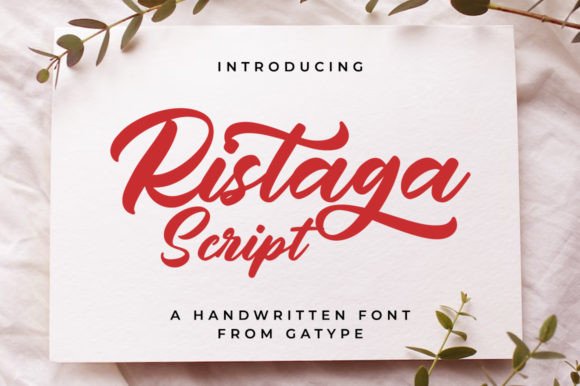 Ristaga Script: A Creative Font for Makers