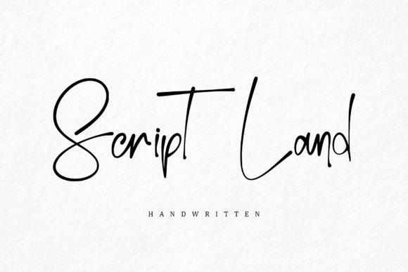 Script Land: A Handwritten Font for Elegant Design