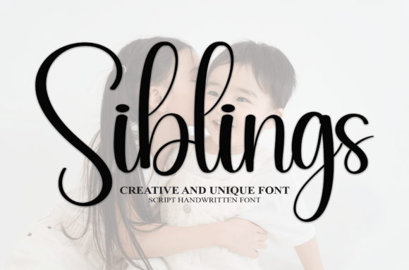 Siblings: A Friendly Handwritten Font