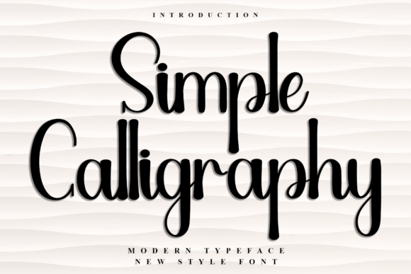 Simple Calligraphy: A Festive Font for Business