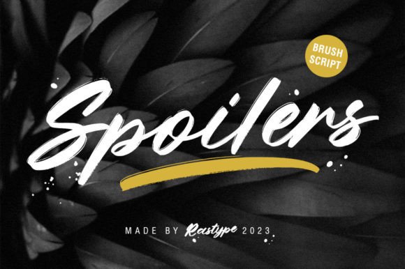 Spoilers Script: A Font for Business Branding