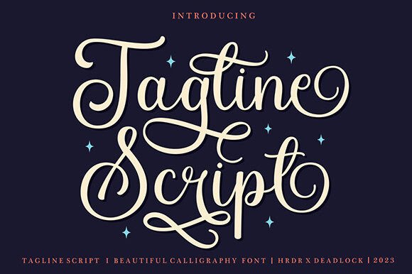 Tagline Script: A Delightful Typeface for Web Designers