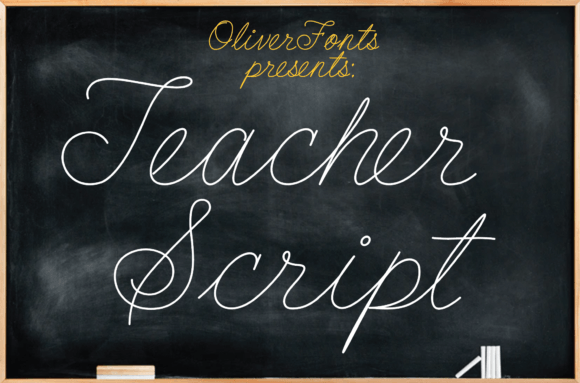 Teacher Script: A Stylish Typeface for Modern Marketing