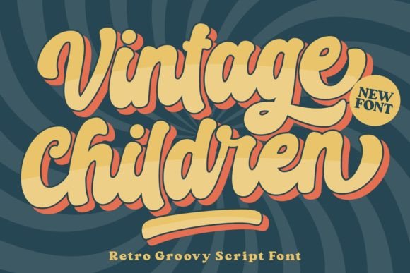 Vintage Children Font for Business