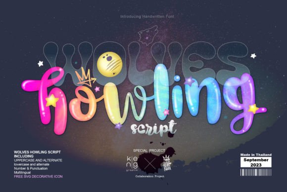 Wolves Howling Script Font